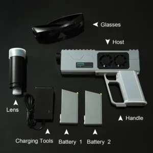 JGX22-130 Custom Handheld DIY Laser Toy (Silver Two Battery)