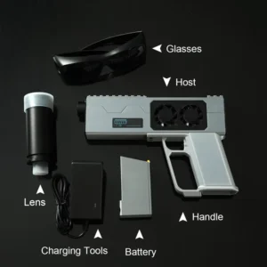 JGX21-130 Custom Handheld DIY Laser Toy (Silver Single Battery)